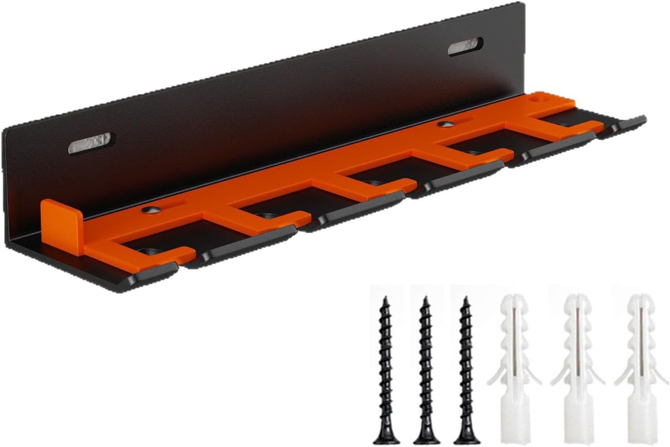 Porte-outils Pneumatique Mural En Métal Avec 5 Emplacements Coulissants Sécurisés
