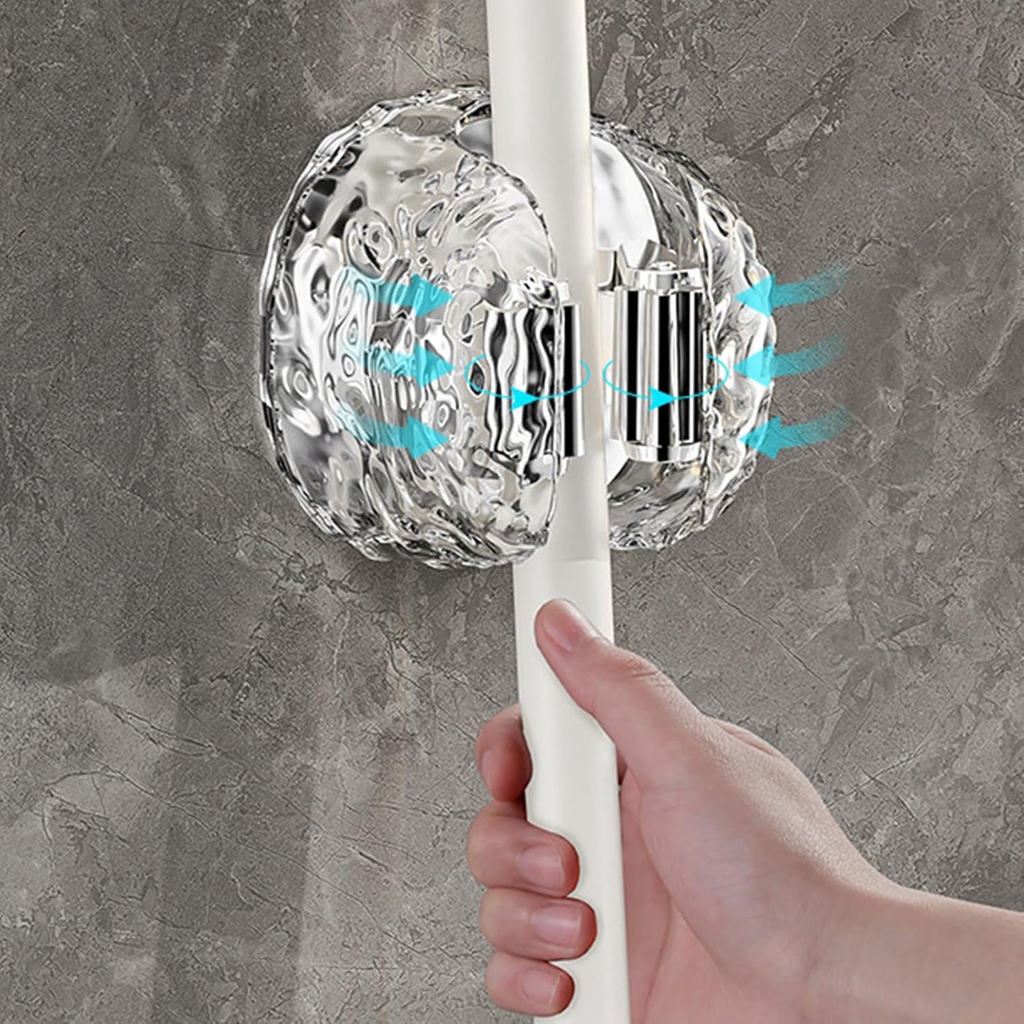 Support Mural Pour Balai – Crochets De Rangement Peu Encombrants Sans Perçage | Cintre Mural Pour Balais – Pour Salle De Bain, Garage, Extérieur, Jardin, Cuisine, Atelier