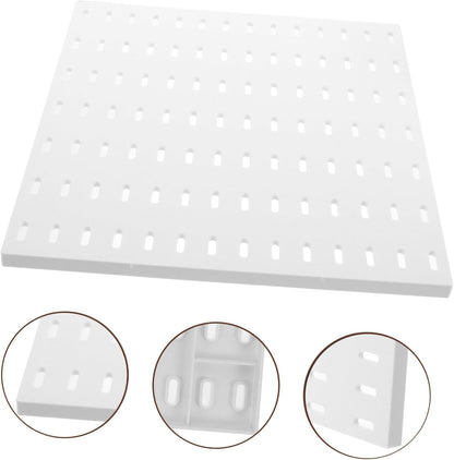  Gatuida Panneau Perforé Mural Organisateur Pratique Support De Rangement Ajustable Sans Perçage Pour Atelier Cuisine Et Décoration Intérieure