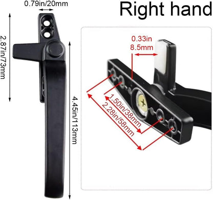  Window Handle, Replacement Aluminum Alloy Window Casement Handle, Right/Left Window Handle, Window Lock Handle, Window Hardware Kit