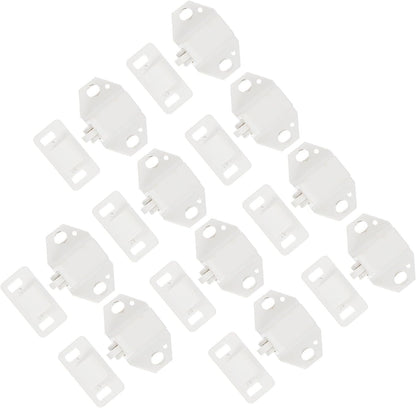  Artibetter 10ensembles Lot Loqueteaux Plastique Pour Portes Serrure à Billes Et Facile à Installer Adapté Aux Portes Armoire Et Placard