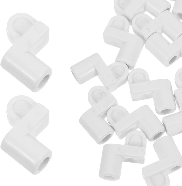  Gatuida 24 Clips Universels Pour Moustiquaire Fenêtre 3/8 Pouces En Plastique Blanc Avec Vis, Kit De Fixation Renforcé Et Accessoires De Quincaillerie Pour Installation Et Réparation