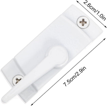  Jojofuny Verrous De Fenêtre En Alliage De Zinc Blanc 4pcs Pour Protection Vie Privée, Pièces De Rechange Robustes Et Flexibles Pour Fenêtres Coulissantes Usage Quotidien