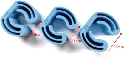  Lot De 3 Supports Muraux Pour Balai Et Serpillère - Gain De Place - Organiseur De Rangement Pour Cuisine, Salle De Bain, Garage, Jardin - Cintre En Plastique Bleu Et Blanc (bleu)