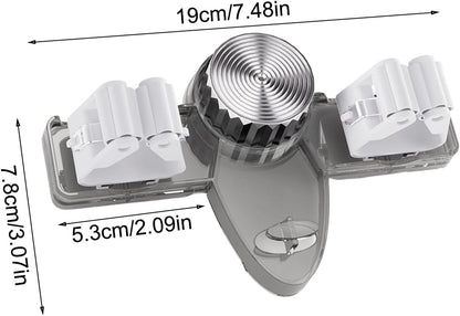  Support Mural Pour Balai - Organiseur De Balai à Franges - Rangement Pour Outils Pour Un Rangement Et Une Organisation Faciles - Fournitures De Nettoyage De La Maison - 19 X 7,6 X 5,2 Cm