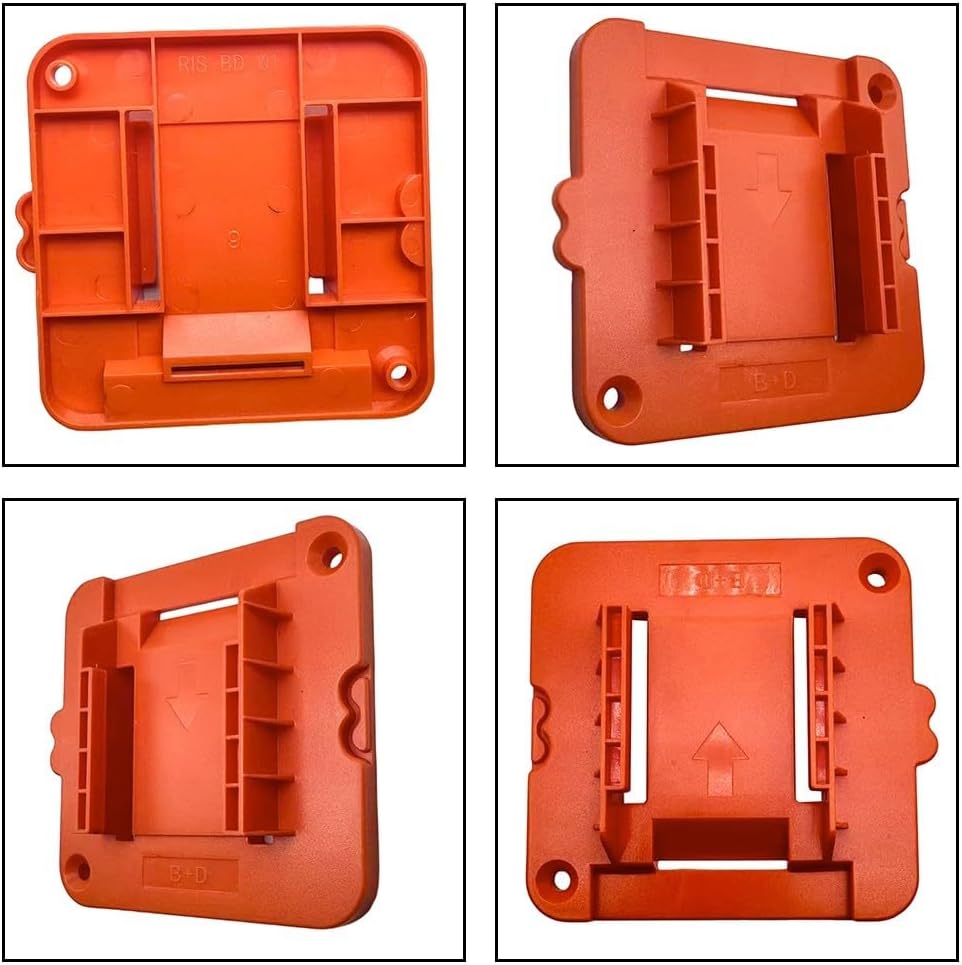  Support De Batterie 20 V Pour Batteries LBXR20 LB20, Support De Rangement Mural Pour Outils électriques, Gain De Place, Atelier, Station De Garage, Jaune (8 Pièces)