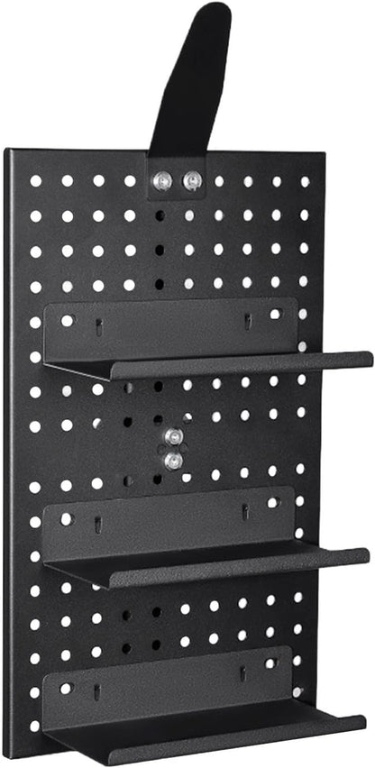  Support De Panneau Perforé En Aluminium, Support De Rangement Pour équipement De Vélo, Support De Casque De 45,7 X 30,5 Cm Avec Construction Solide, Organisateur En Avec Cadre Stable