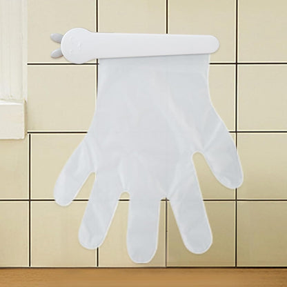 Porte- Pour Le Support Mural, Avec 100 Gants, Organisateur Adhésif De Conception De Clip, Pour La Manipulation Des Aliments Pour Nettoyer La Coiffure