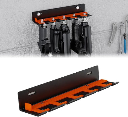  Support Mural Efficace Pour Outils Pneumatiques Avec Corps En Fer De Style Industriel Pour Un Arrangement Soigné Des Outils Dans Le Garage Ou L'atelier De Réparation (8 Emplacements)