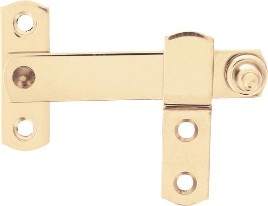  Amig - Polished Brass Security Door Lock | Air Vent 30x30cm | PVC Window Handle | Leather Finish Hinge, Gold