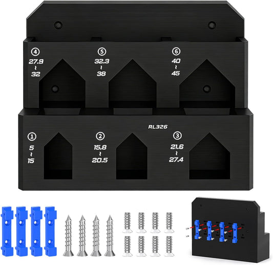  Générique Râtelier De Rangement Pour Outils | Support Mural 6 Emplacements Pour Vélo Et établi,Range-outils à Fixation Par Serrage - Pour Garage Atelier Abri Maison