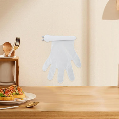  Porte- Pour Le Support Mural, Avec 100 Gants, Organisateur Adhésif De Conception De Clip, Pour La Manipulation Des Aliments Pour Nettoyer La Coiffure