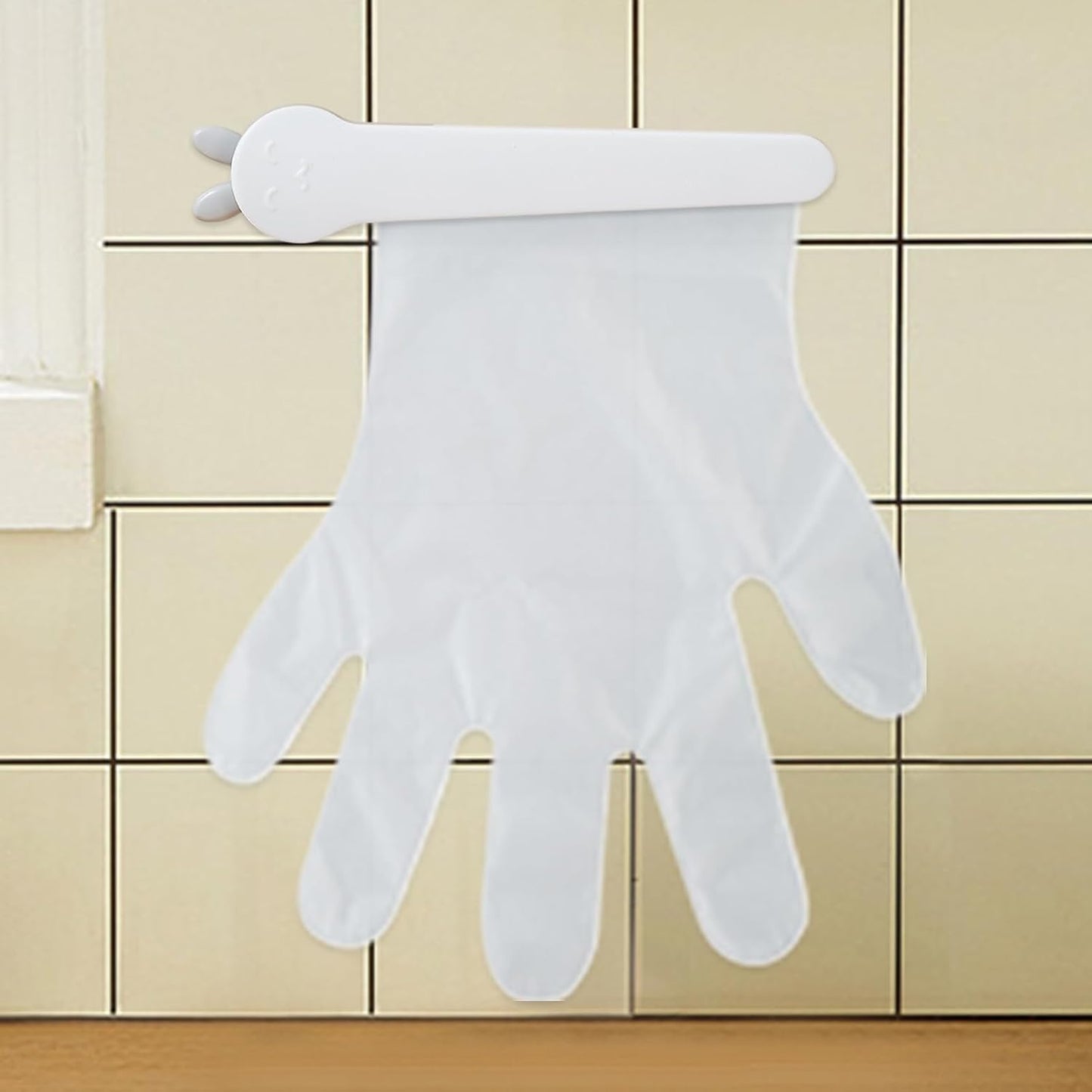  Gloves Holder, Gloves Rack, Clip Design Adhesive Mount Space Saver Easy Access Sleek Look Wall Mounted Strong Grip, Organizer Storage For Home, Kitchen, Closet, 8.27x1.77inches