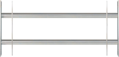  Alberts 563684 Secorino Basic Style Window Grille | Sliding For External Windows | Burglar Protection Grille | Galvanised In Blue | 300 X 700-1050 Mm