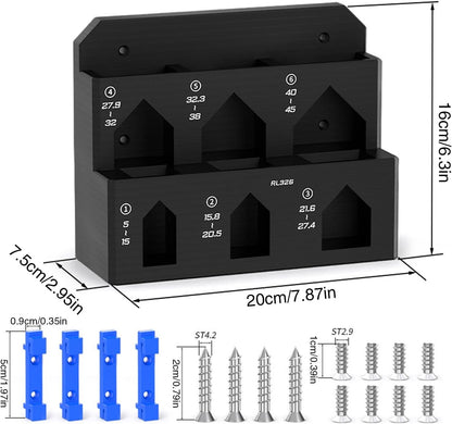  Support Mural à 6 Emplacements Pour Le Travail Du Bois - Pour Maison, Garage, Atelier, Hôtel, Panneau Perforé