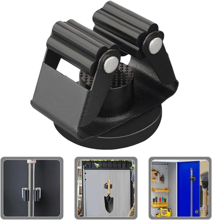  Ciieeo Support Mural Solution De Rangement Robuste Magnétique Pour Balai Et Serpillière Noir Organise Efficacement Outils De Nettoyage Pour Bureaux Et Espaces De Stockage