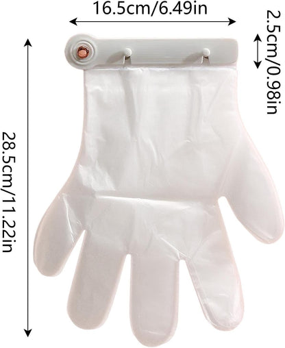  Porte-moufles Pour Fixation Murale | Rangement De Mural Support De Distributeur De Gants Avec 100 Gants - Pour Porte De Salle De Bain Et Réfrigérateur