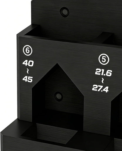  Support De Rangement Robuste, Organiseur Mural Pour Outils, 6 Emplacements Pour Vélo Avec Poignée De Serrage, Accessoire D'établi De Garage En Acier Robuste, Porte-outils Avec Design Peu Encombrant