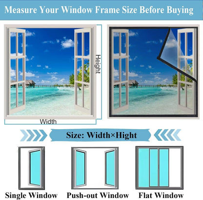  Mosquito Net With Sliding Window 90 X 120 Cm Black Fiberglass Window For Living Room Kitchen Bay Window