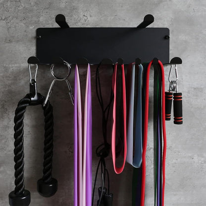  Rangement Mural De Salle De Sport, Organiseur D'équipement, étagère Montée Robuste De 11,4 Cm, Design Peu Encombrant, Système De Suspension Polyvalent Pour Entraînement à La Maison, Yoga, Entraînement
