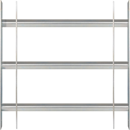  Alberts 563684 Secorino Basic Style Window Grille | Sliding For External Windows | Burglar Protection Grille | Galvanised In Blue | 300 X 700-1050 Mm
