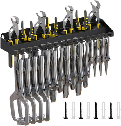  Générique Organiseur Mural Pour Outils - Support Rangement Pour Pinces Utilitaires,Rangement Mural,pour Jardin Cour Arrière Garage Patio Sous-Sol Atelier Entrepôt
