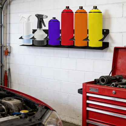  Support Mural Pour Flacon Pulvérisateur - 6 Emplacements - Pour Garage, Camion, Entrepôt, Maison, Mécanicien Industriel