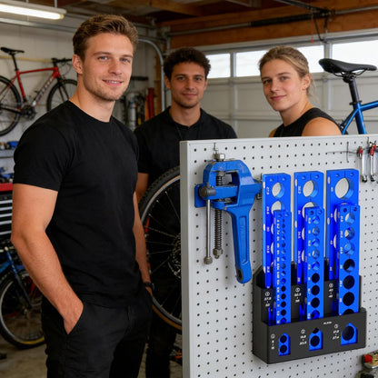  Support De Rangement Robuste, Organiseur Mural Pour Outils, 6 Emplacements Pour Vélo Avec Poignée De Serrage, Accessoire D'établi De Garage En Acier Robuste, Porte-outils Avec Design Peu Encombrant