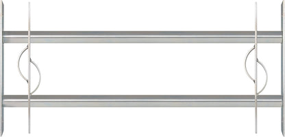  Alberts 563646 Secorino Style Window Grille | Sliding For External Windows | Burglar Protection Grille | Galvanised In Blue | 600 X 500-650 Mm