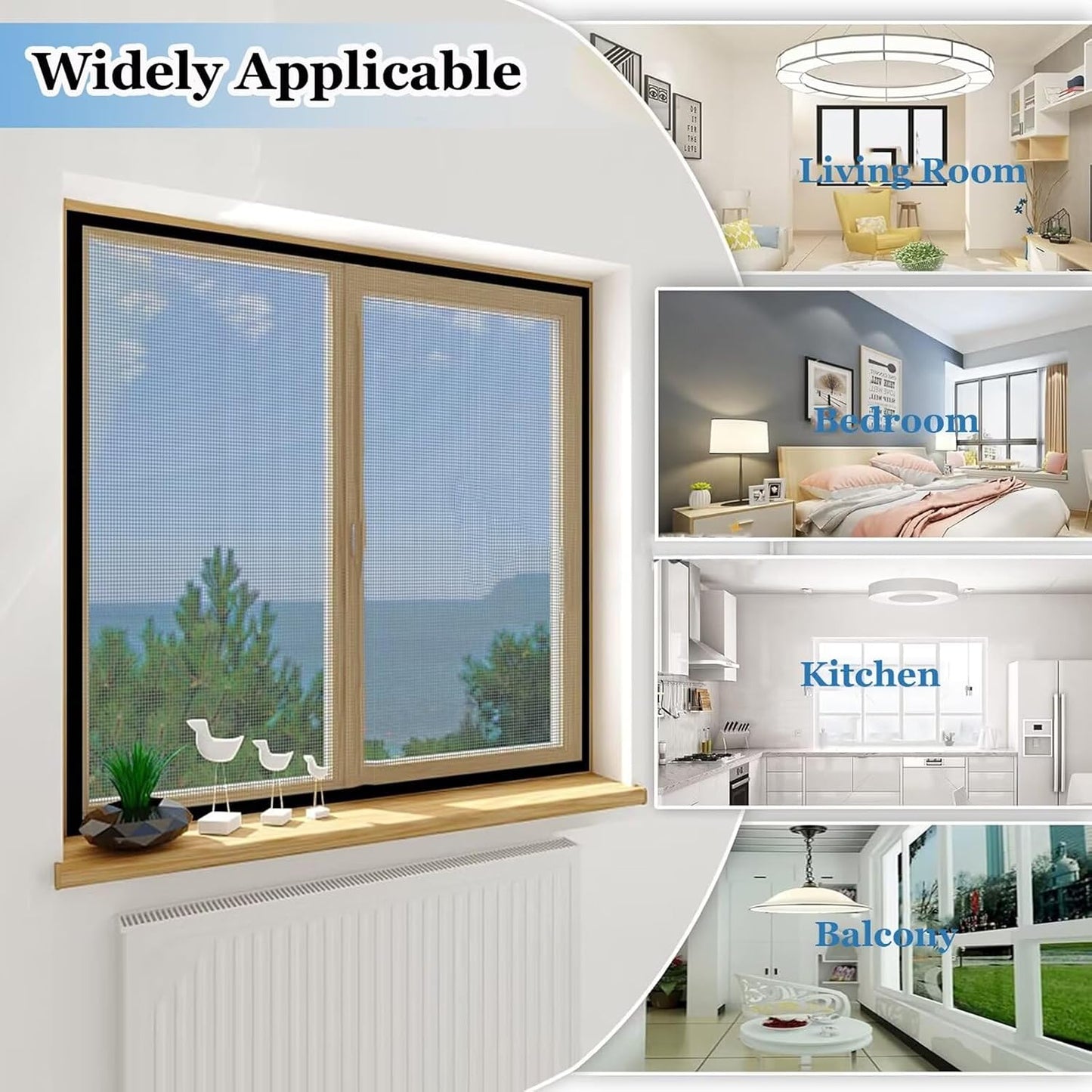  Mosquito Net Window 90 X 175 Cm White Mosquito Net Window Screen With Adhesive Strips