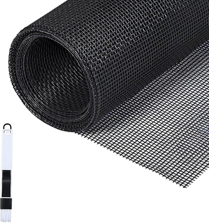 Fillis Window Insect Screen, 150 X 500 Cm, Fibreglass Insect Screen By The Metre DIY With Cleaning Brush, Mosquito Net For Windows, Balcony Door And Living Room, Grey (Pack Of 2)