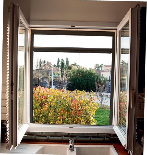  WERKA PRO Mosquito Net Window Roller Aluminium 80 X 130 Cm