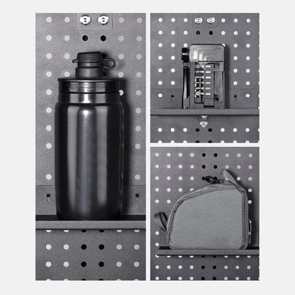  Support D'affichage Pour Panneau Perforé | Organisateur D'outils De Vélo En D'aluminium | Support Mural Pour Casque, Pour Garage, Mur, Bureau, Atelier