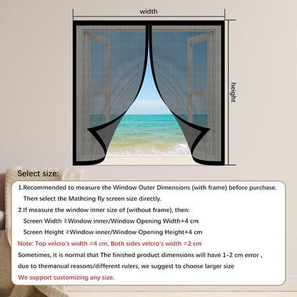  Magnetic Mosquito Net 240 X 140 Cm Magnetic Mosquito Net Without Tools Powerful Magnets For Bay Window Sliding Window, White