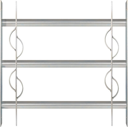  Alberts 563646 Secorino Style Window Grille | Sliding For External Windows | Burglar Protection Grille | Galvanised In Blue | 600 X 500-650 Mm