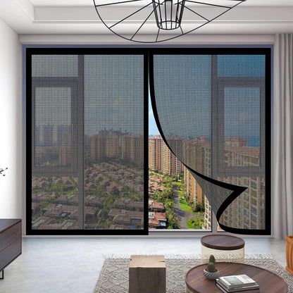  Magnetic Mosquito Net Door Window 85 X 111 Cm Without Punch For Magnetic Mosquito Net Without Drilling Easy To Install For Doors And Windows, White